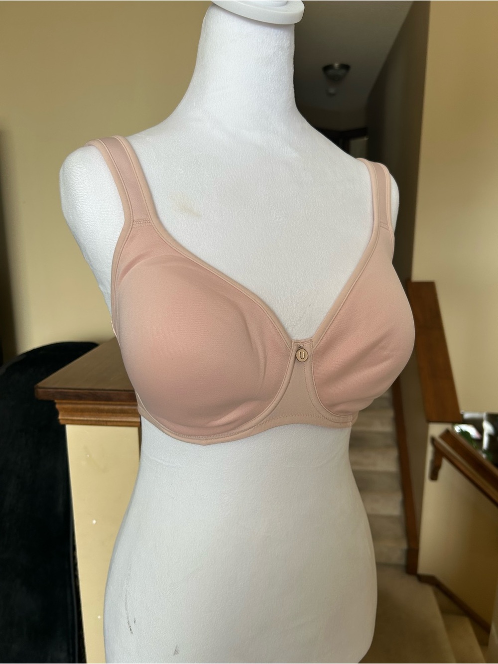 Full-Coverage Support Bra in Nude Blush